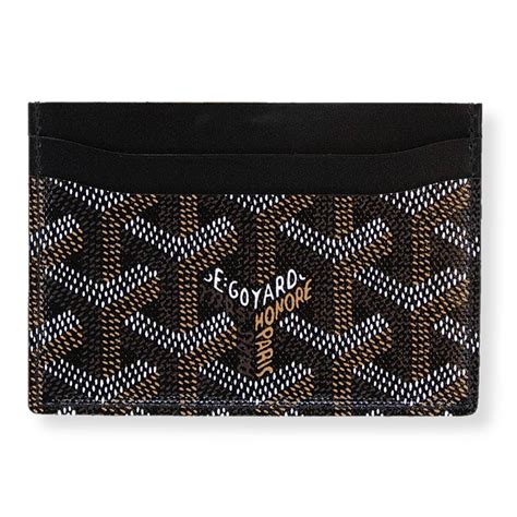 goyard card holder black and tan|Card holders .